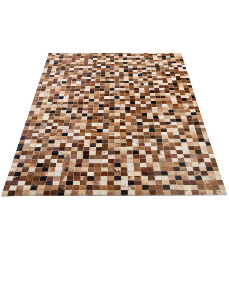 Detail image of 4' 1 x 5' 11 Cowhide - Patchwork Rug