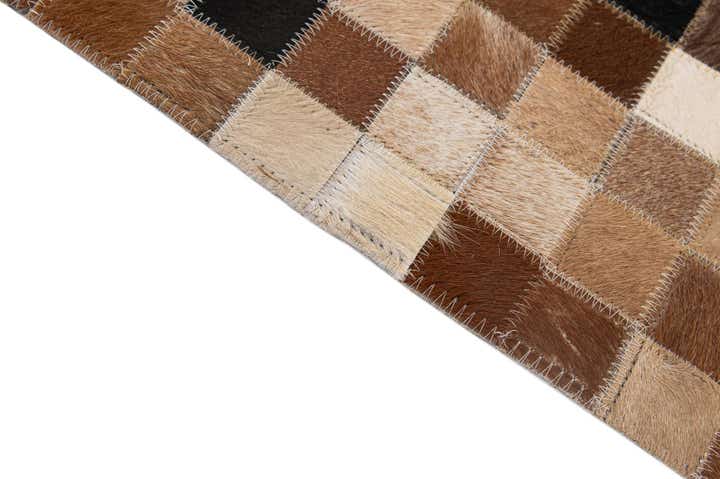 4' 1 x 5' 11 Cowhide - Patchwork Rug