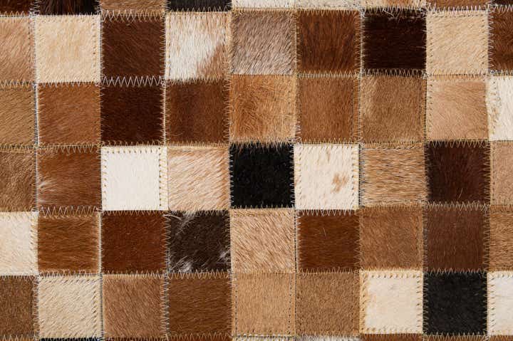 4' 1 x 5' 11 Cowhide - Patchwork Rug