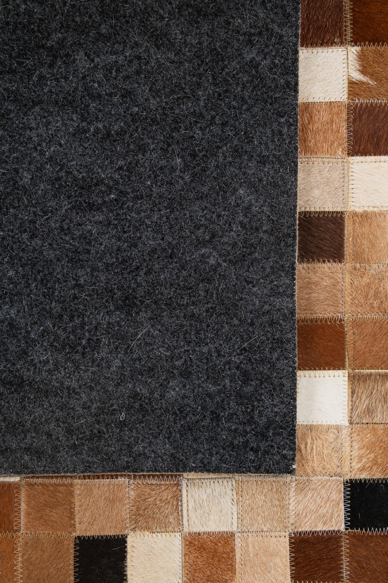 4' 1 x 5' 11 Cowhide - Patchwork Rug