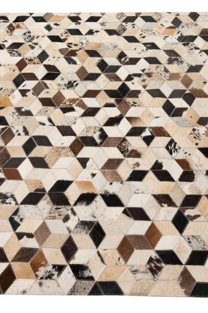 4' 1 x 5' 11 Cowhide - Patchwork Rug