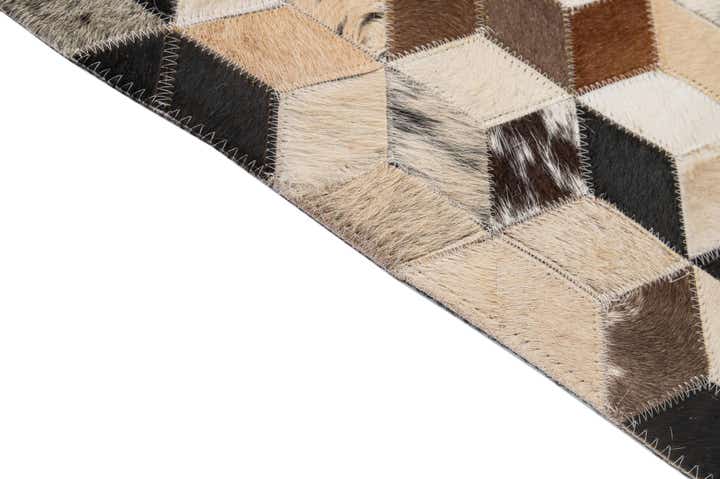4' 1 x 5' 11 Cowhide - Patchwork Rug