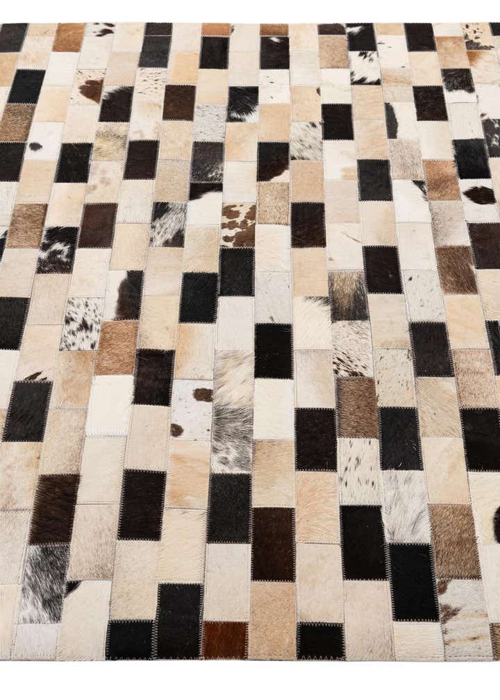 4' 1 x 5' 11 Cowhide - Patchwork Rug