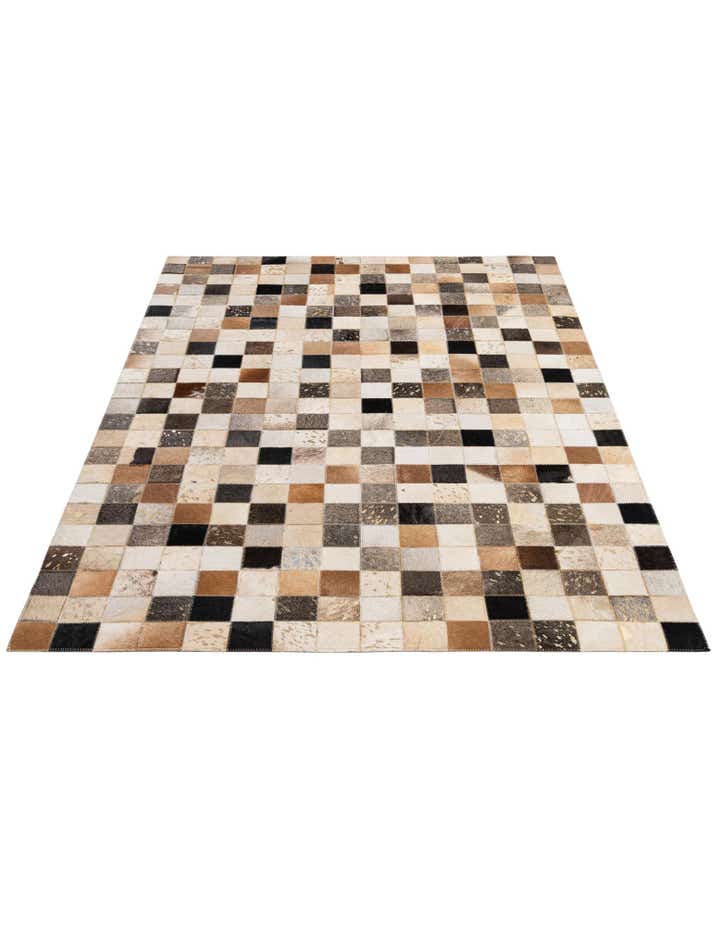 4' 1 x 6' 1 Cowhide - Patchwork Rug