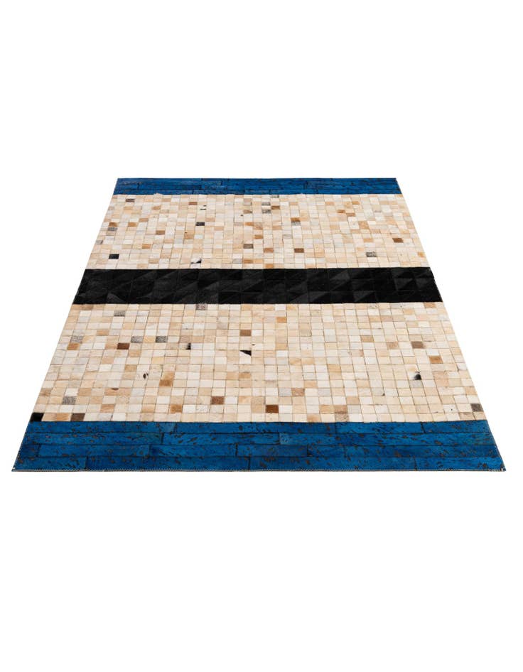 Detail image of 4' 3 x 6' 2 Cowhide - Patchwork Rug