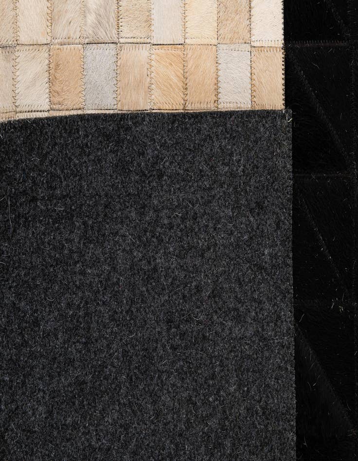 Detail image of 4' 3 x 6' 2 Cowhide - Patchwork Rug