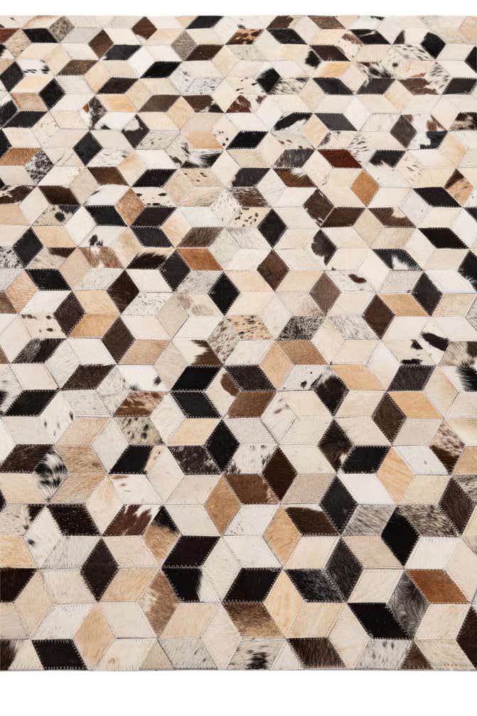 4' 1 x 5' 11 Cowhide - Patchwork Rug