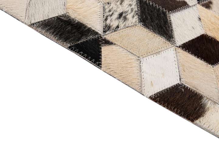 4' 1 x 5' 11 Cowhide - Patchwork Rug