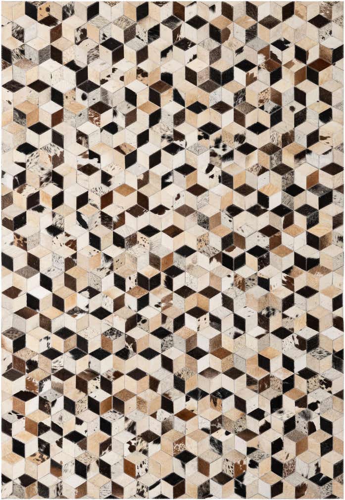 4' 1 x 5' 11 Cowhide - Patchwork Rug