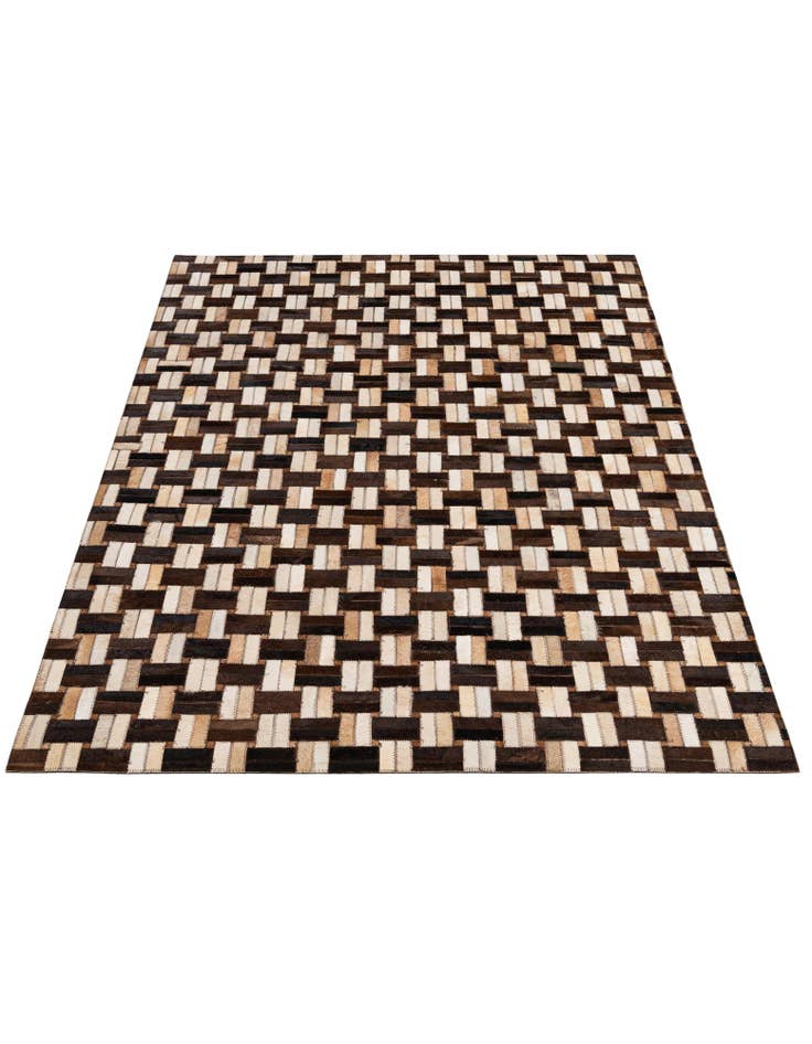 Detail image of 3' 11 x 5' 11 Cowhide - Patchwork Rug