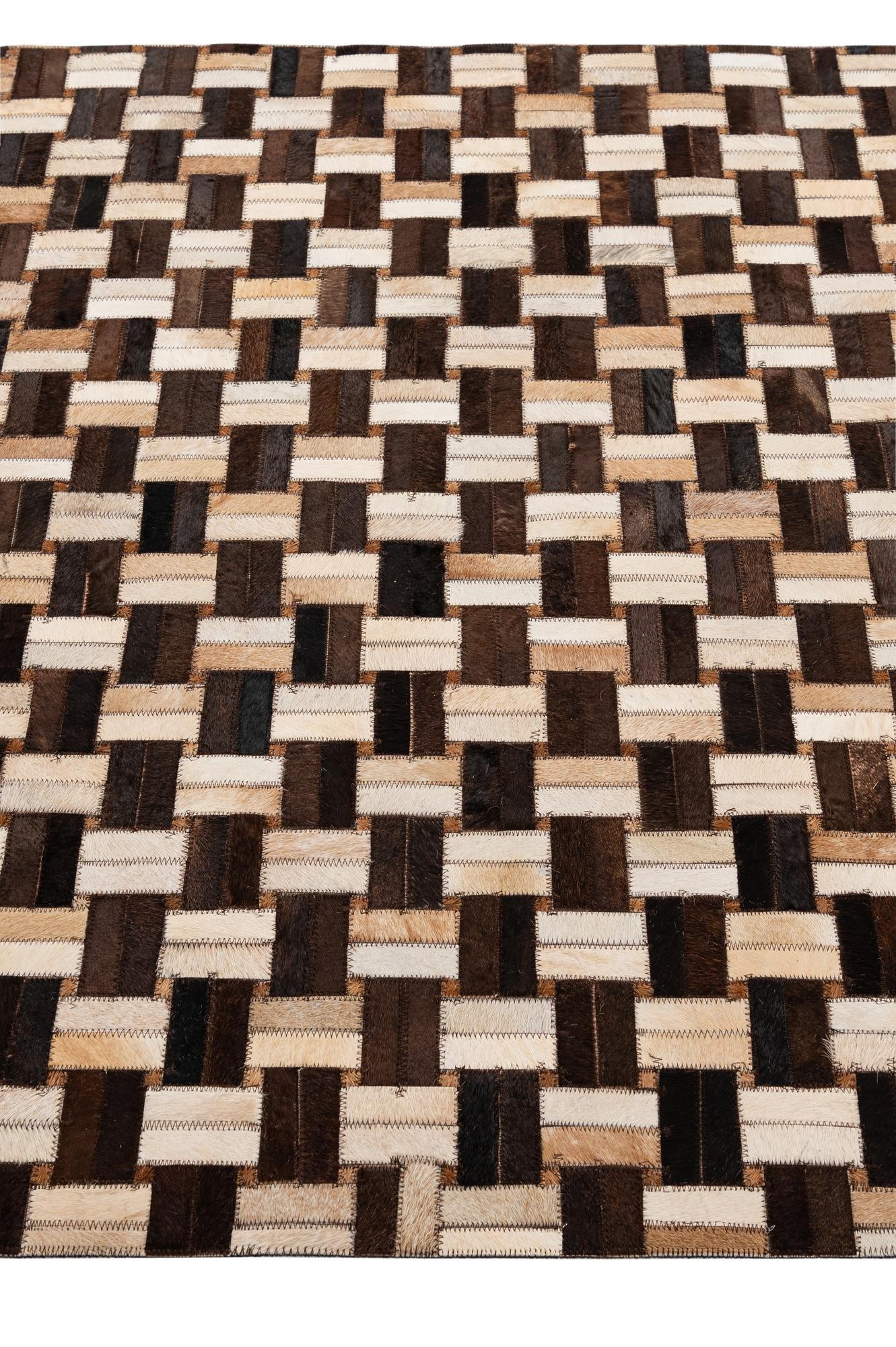 3' 11 x 5' 11 Cowhide - Patchwork Rug