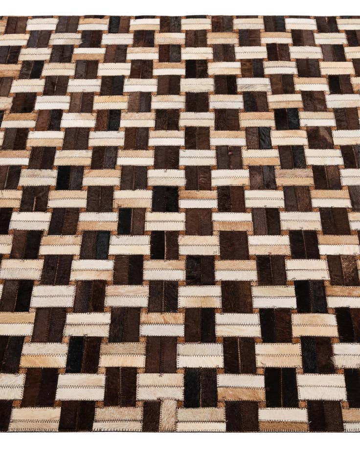 Detail image of 3' 11 x 5' 11 Cowhide - Patchwork Rug
