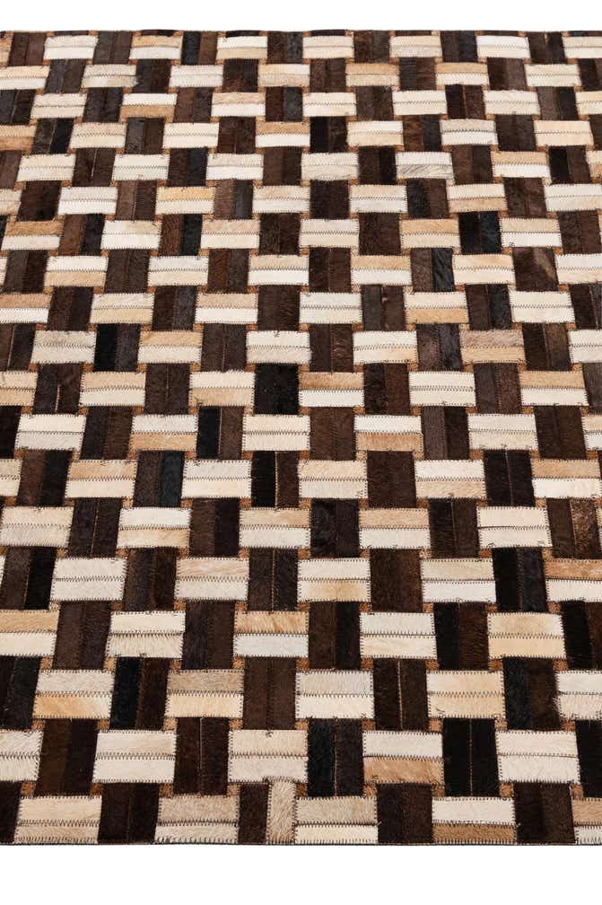3' 11 x 5' 11 Cowhide - Patchwork Rug