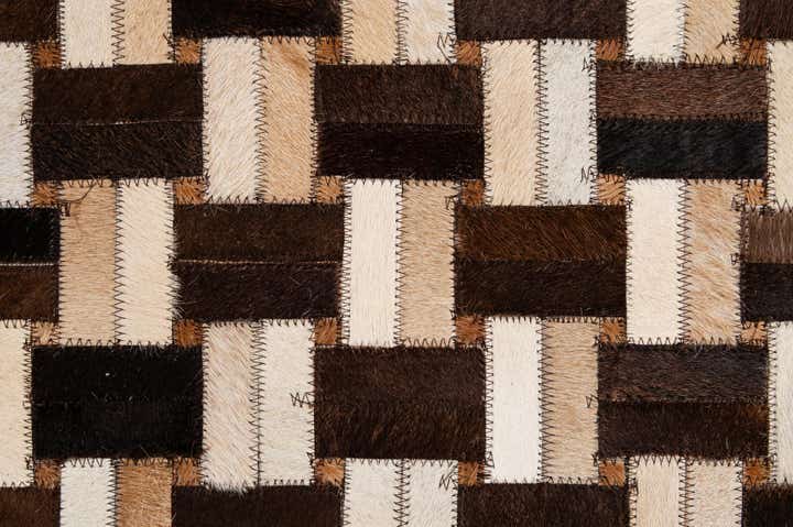 3' 11 x 5' 11 Cowhide - Patchwork Rug