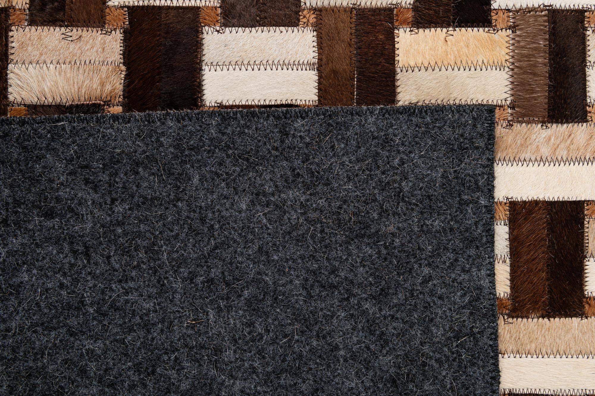 3' 11 x 5' 11 Cowhide - Patchwork Rug