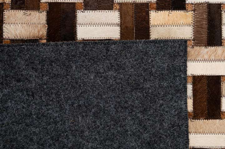 3' 11 x 5' 11 Cowhide - Patchwork Rug