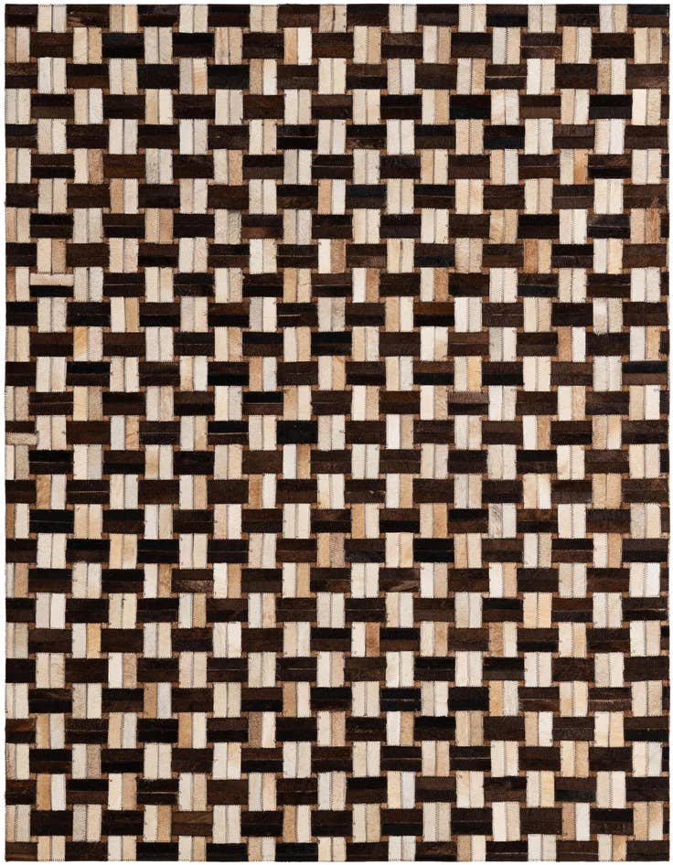 Detail image of 3' 11 x 5' 11 Cowhide - Patchwork Rug