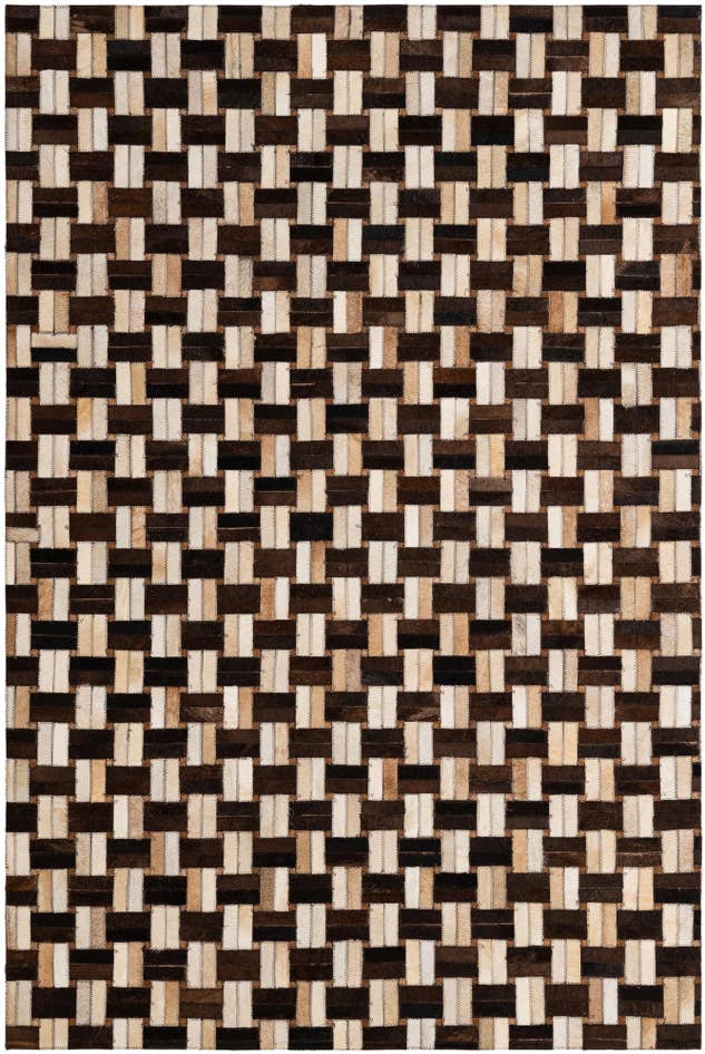 Detail image of 3' 11 x 5' 11 Cowhide - Patchwork Rug