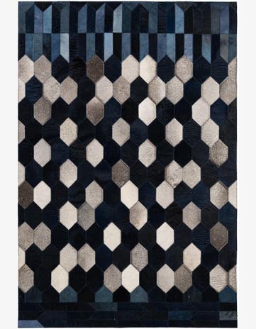 4' 1 x 6' 1 Cowhide - Patchwork Rug