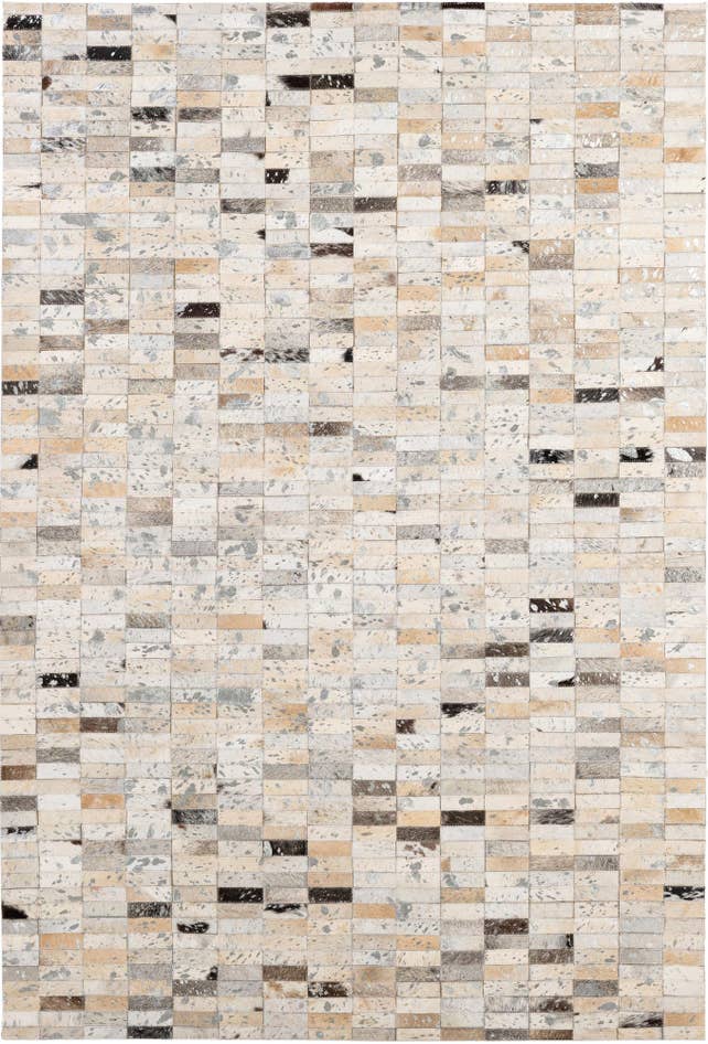 Detail image of 4' 1 x 5' 11 Cowhide - Patchwork Rug