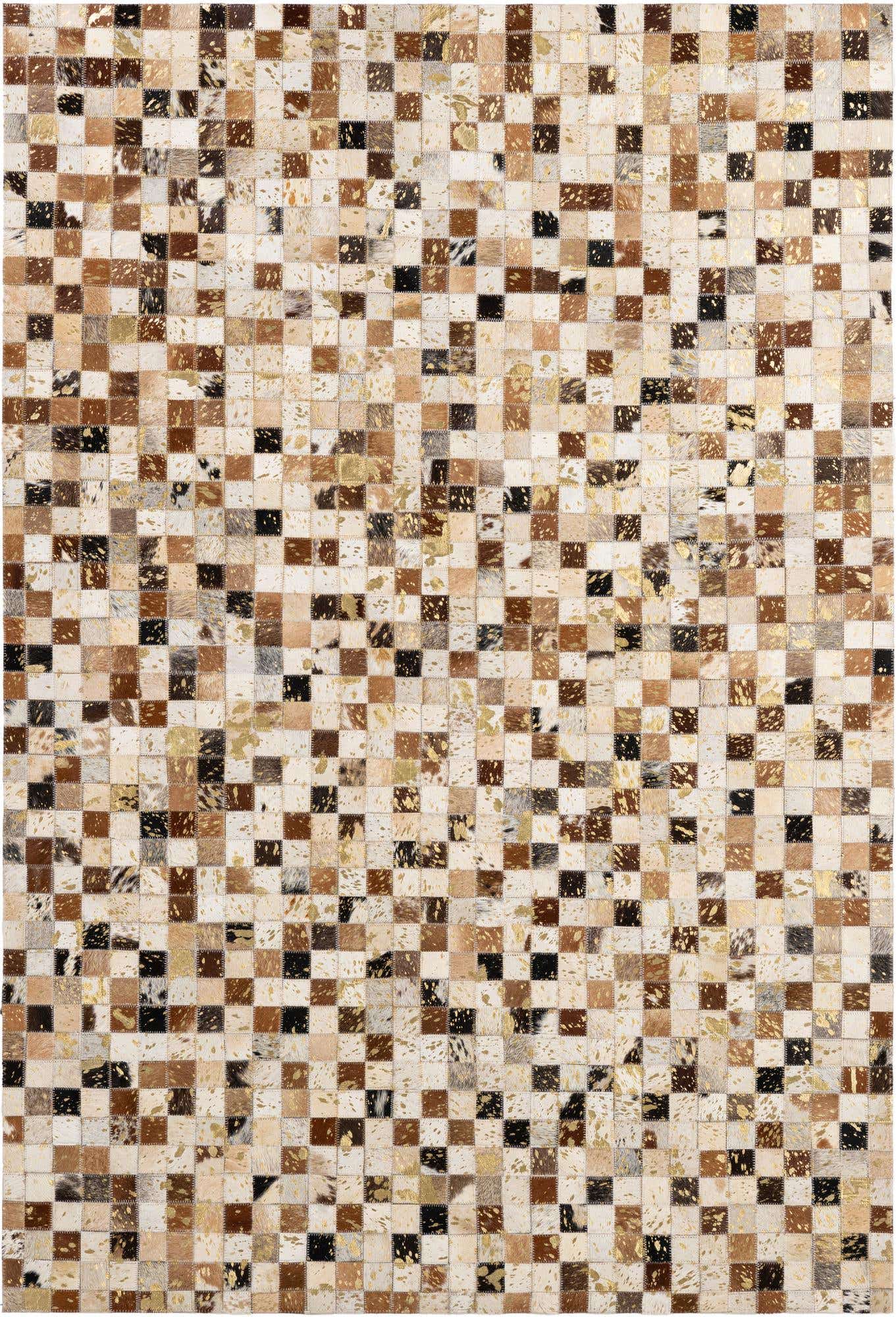 4' 1 x 5' 11 Cowhide - Patchwork Rug