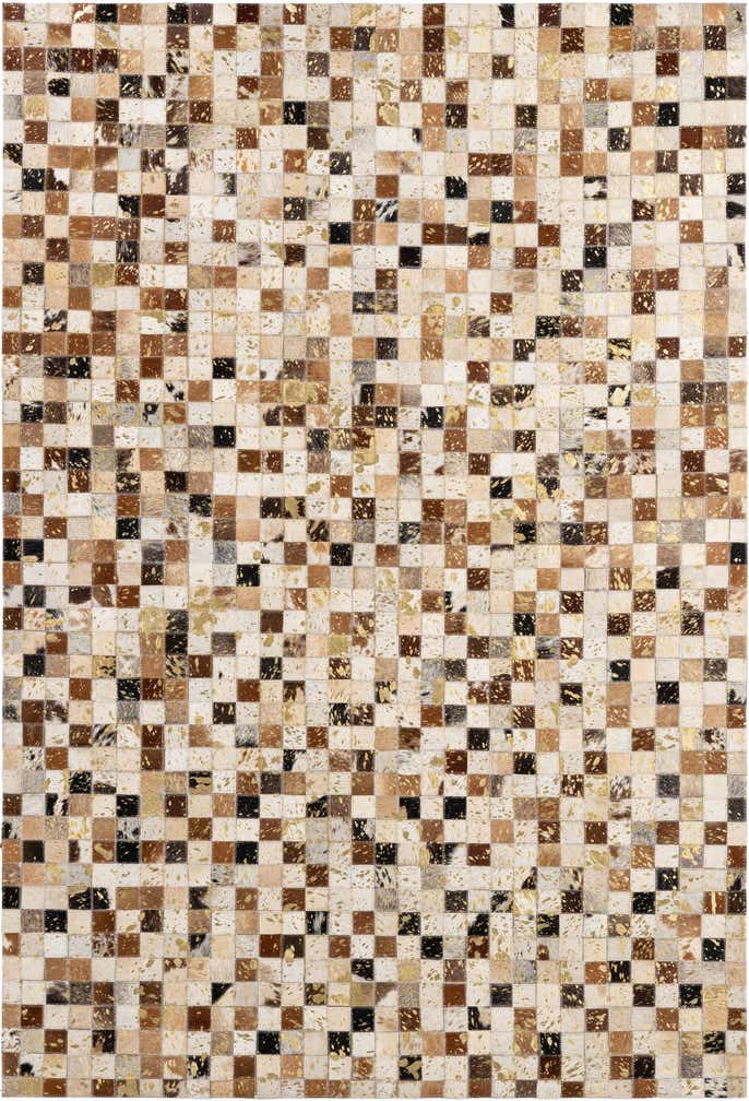 4' 1 x 5' 11 Cowhide - Patchwork Rug