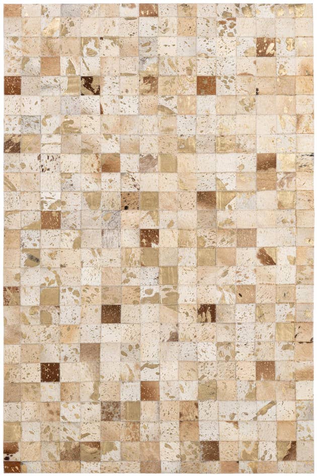 Detail image of 4' x 6' Cowhide - Patchwork Rug