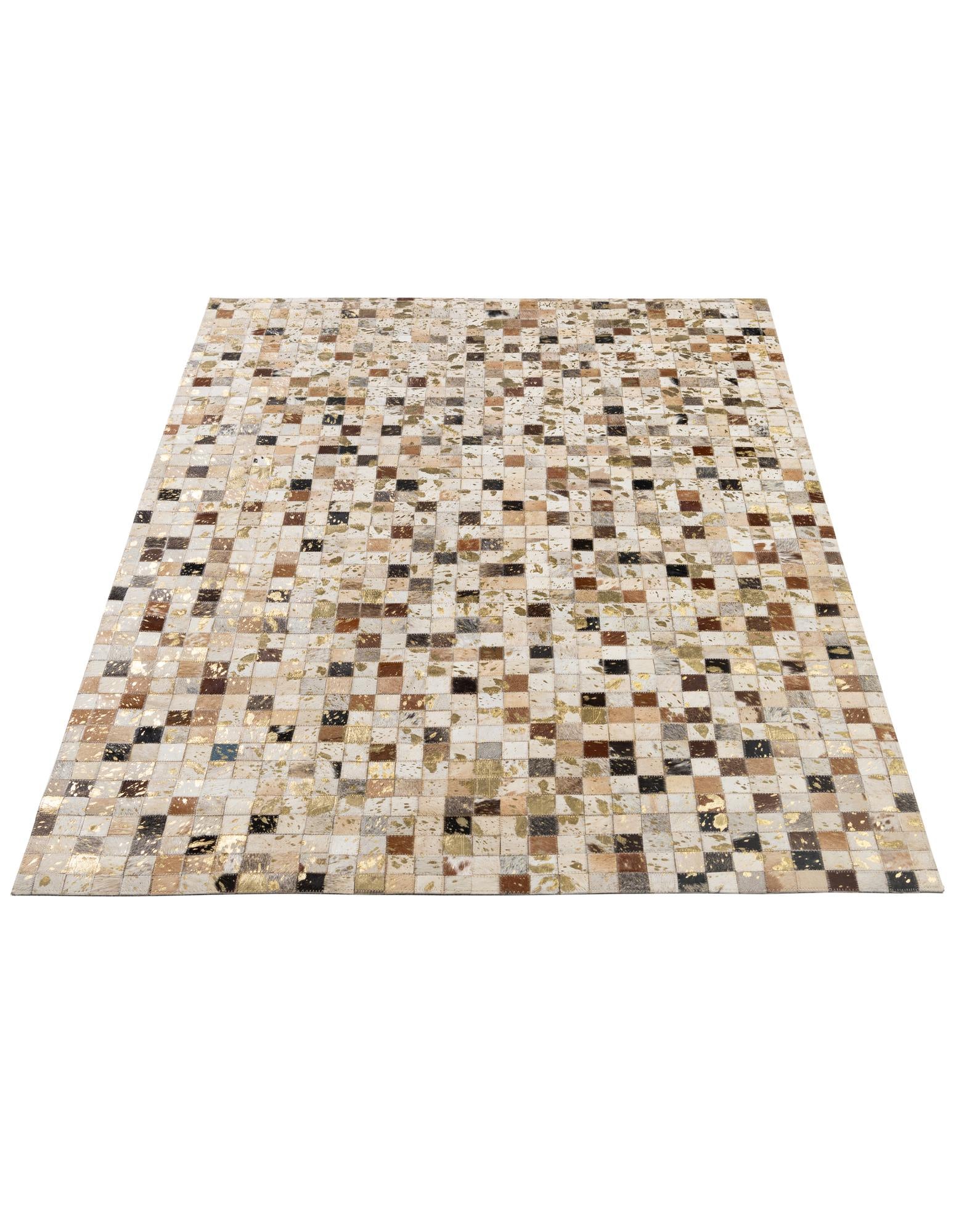 4' 1 x 6' Cowhide - Patchwork Rug