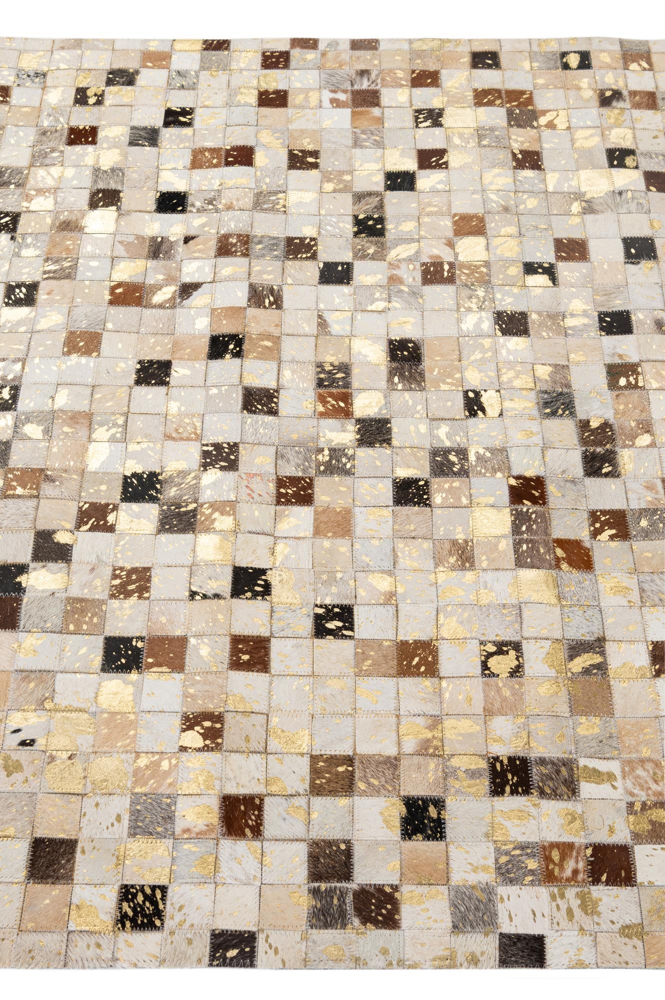 4' 1 x 6' Cowhide - Patchwork Rug