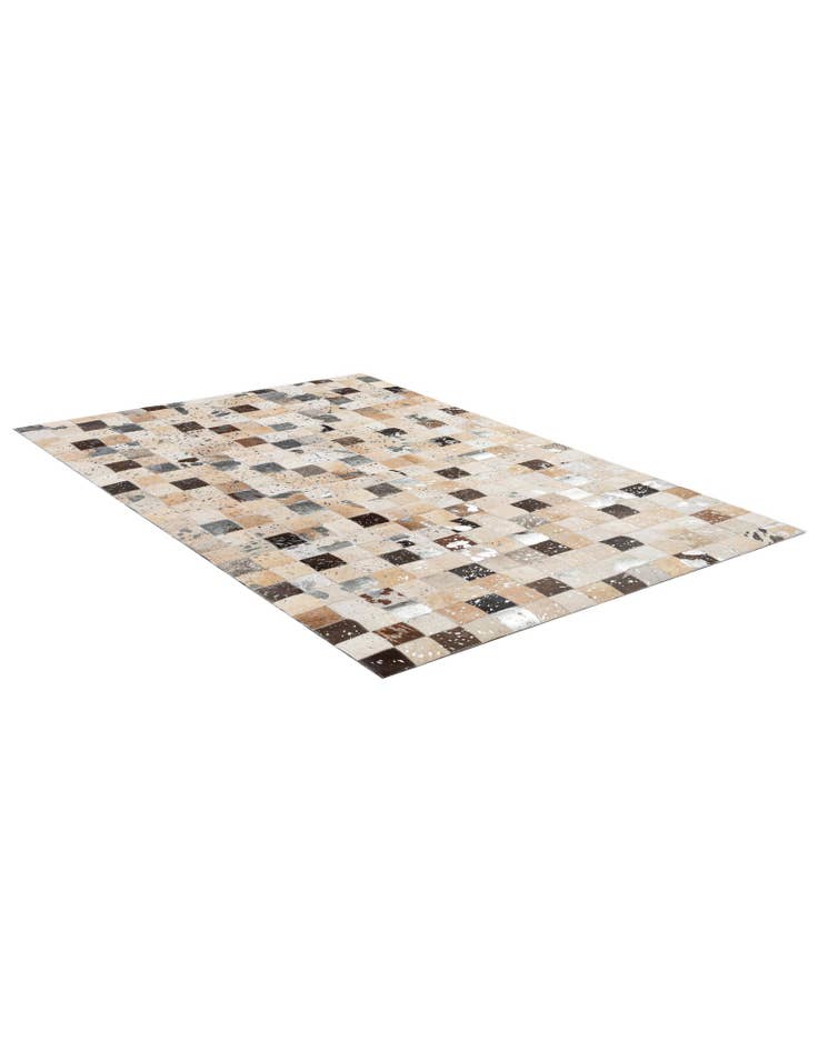 Detail image of 4' 1 x 6' Cowhide - Patchwork Rug