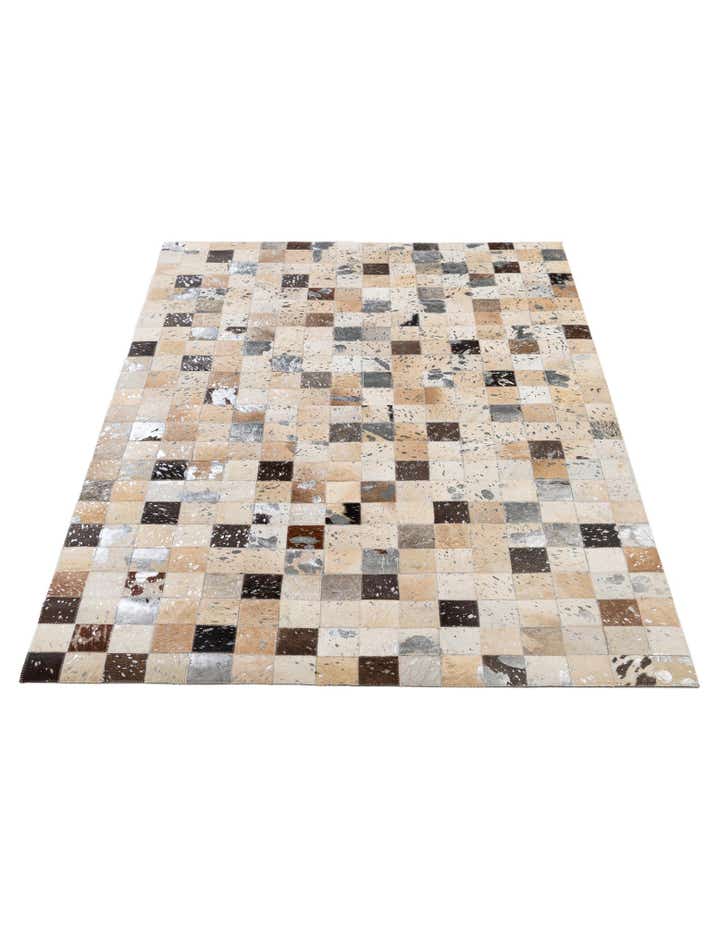 4' 1 x 6' Cowhide - Patchwork Rug