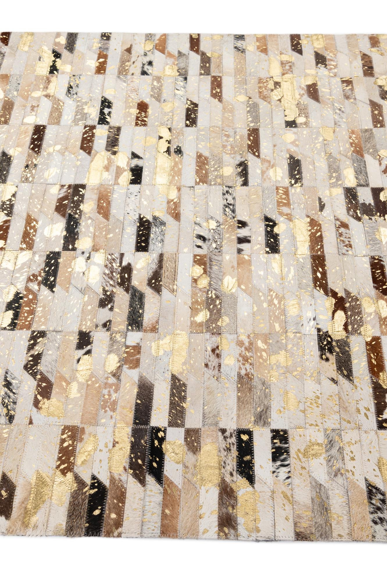 4' 2 x 5' 11 Cowhide - Patchwork Rug