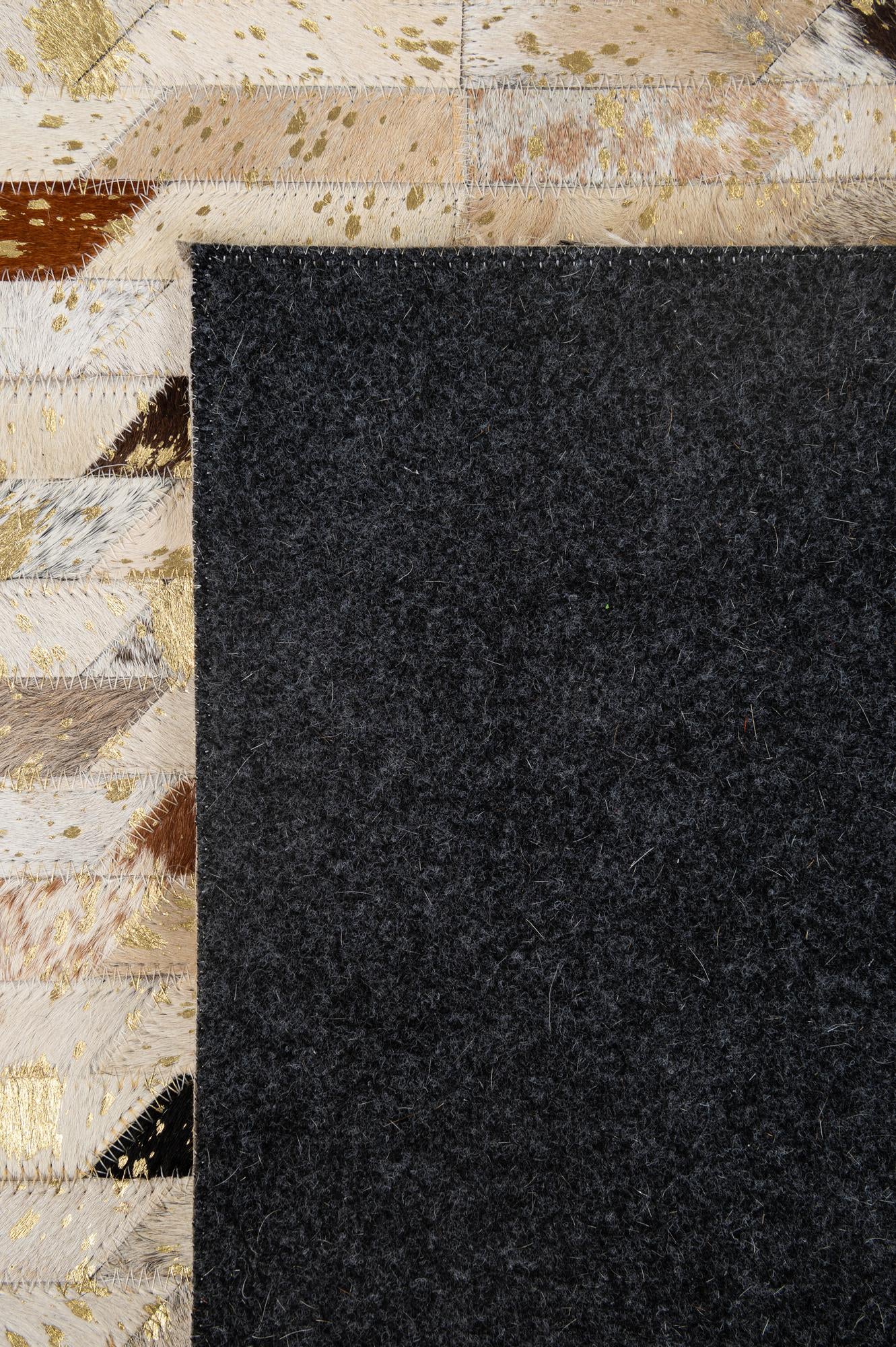 4' 2 x 5' 11 Cowhide - Patchwork Rug