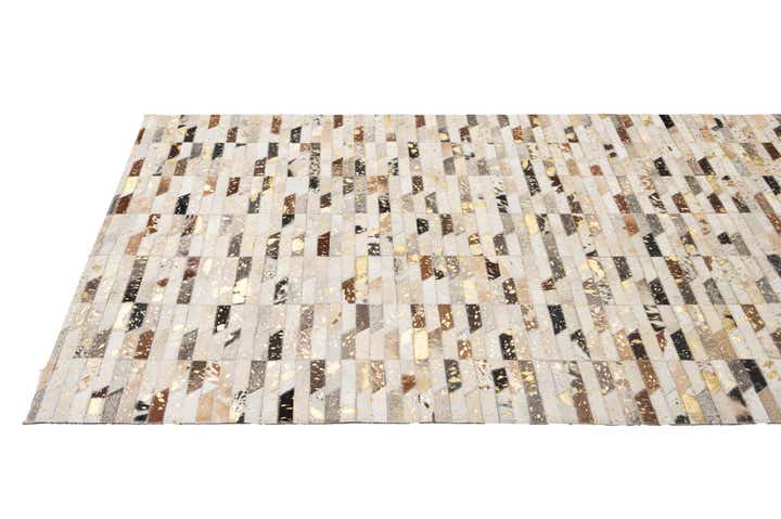4' 1 x 5' 11 Cowhide - Patchwork Rug