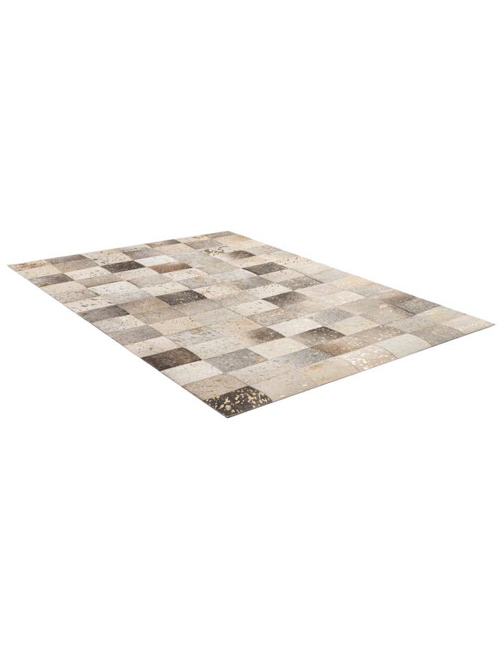 Detail image of 4' x 5' 10 Cowhide - Patchwork Rug