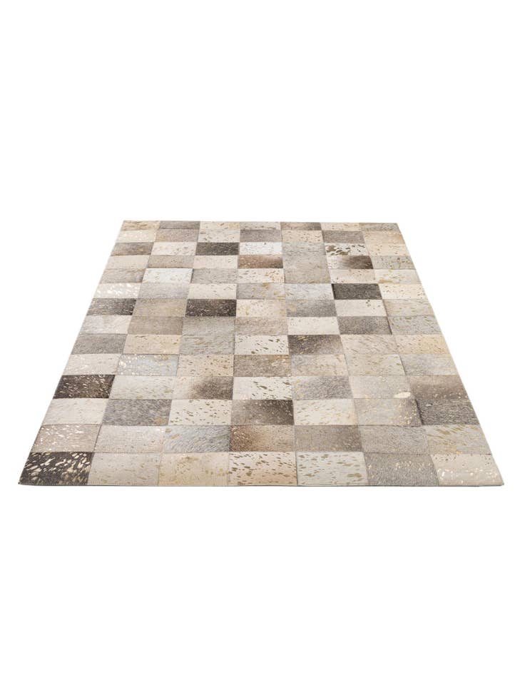 Detail image of 4' x 5' 10 Cowhide - Patchwork Rug