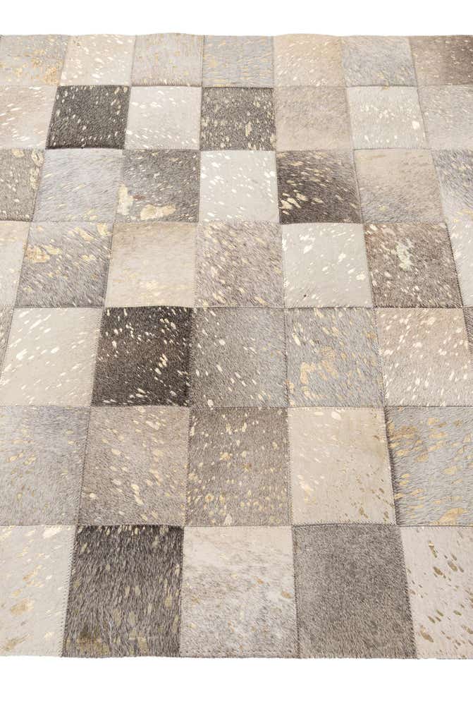 4' x 5' 10 Cowhide - Patchwork Rug