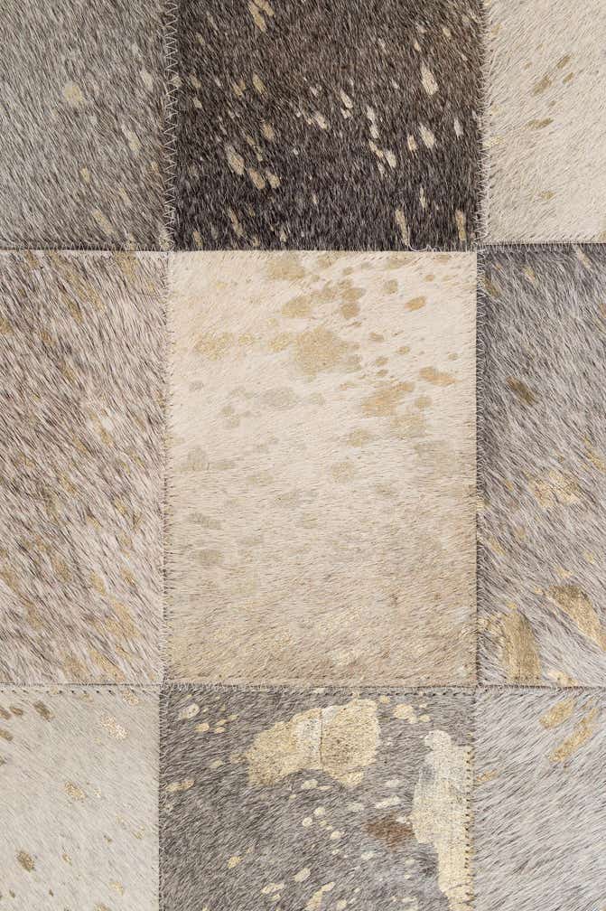 4' x 5' 10 Cowhide - Patchwork Rug