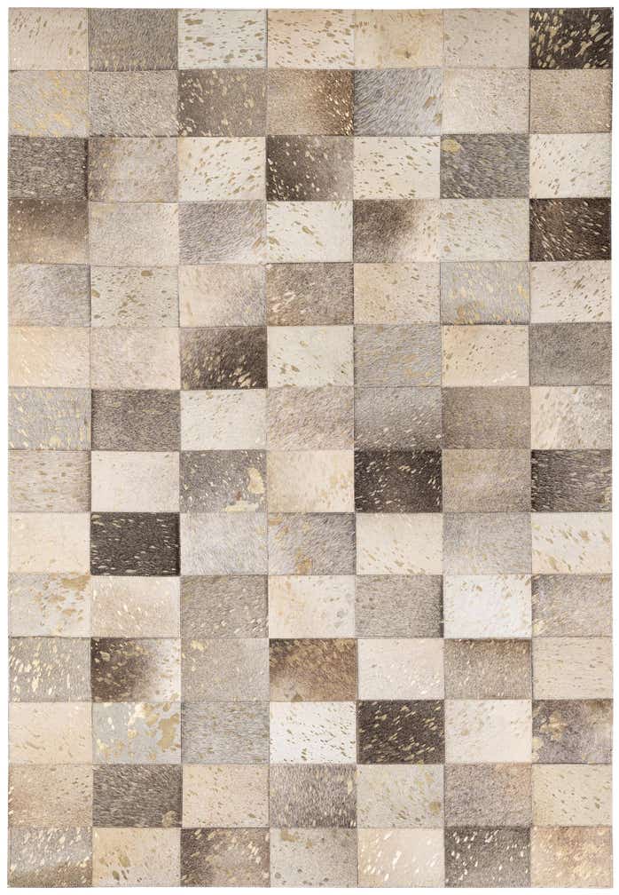4' x 5' 10 Cowhide - Patchwork Rug