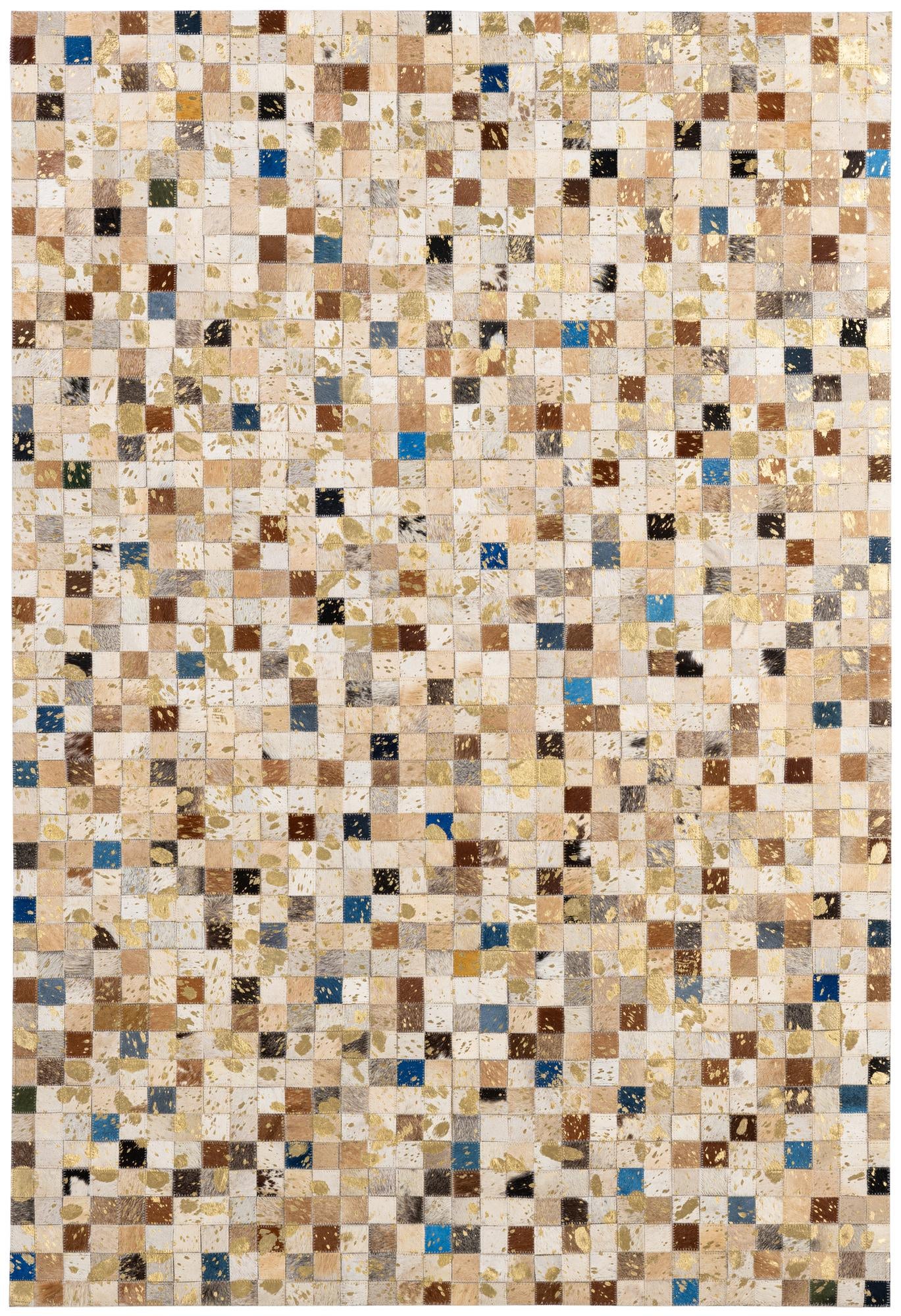 4' 1 x 5' 11 Cowhide - Patchwork Rug