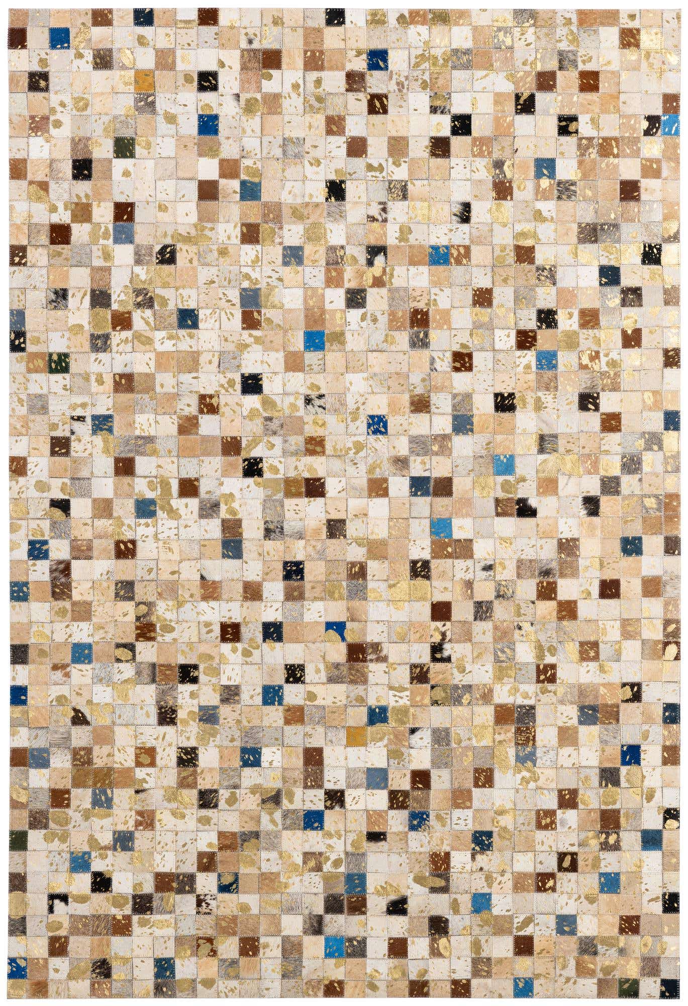 4' 1 x 5' 11 Cowhide - Patchwork Rug