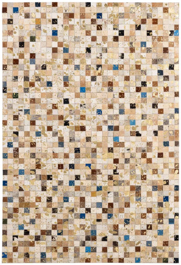 4' 1 x 5' 11 Cowhide - Patchwork Rug