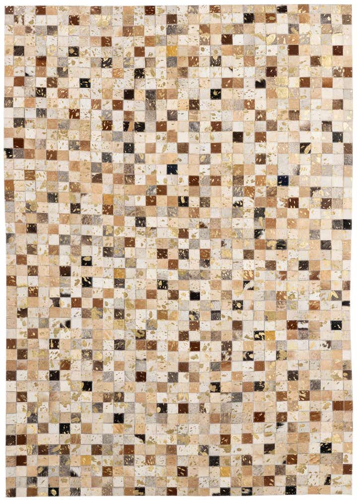4' 1 x 5' 11 Cowhide - Patchwork Rug