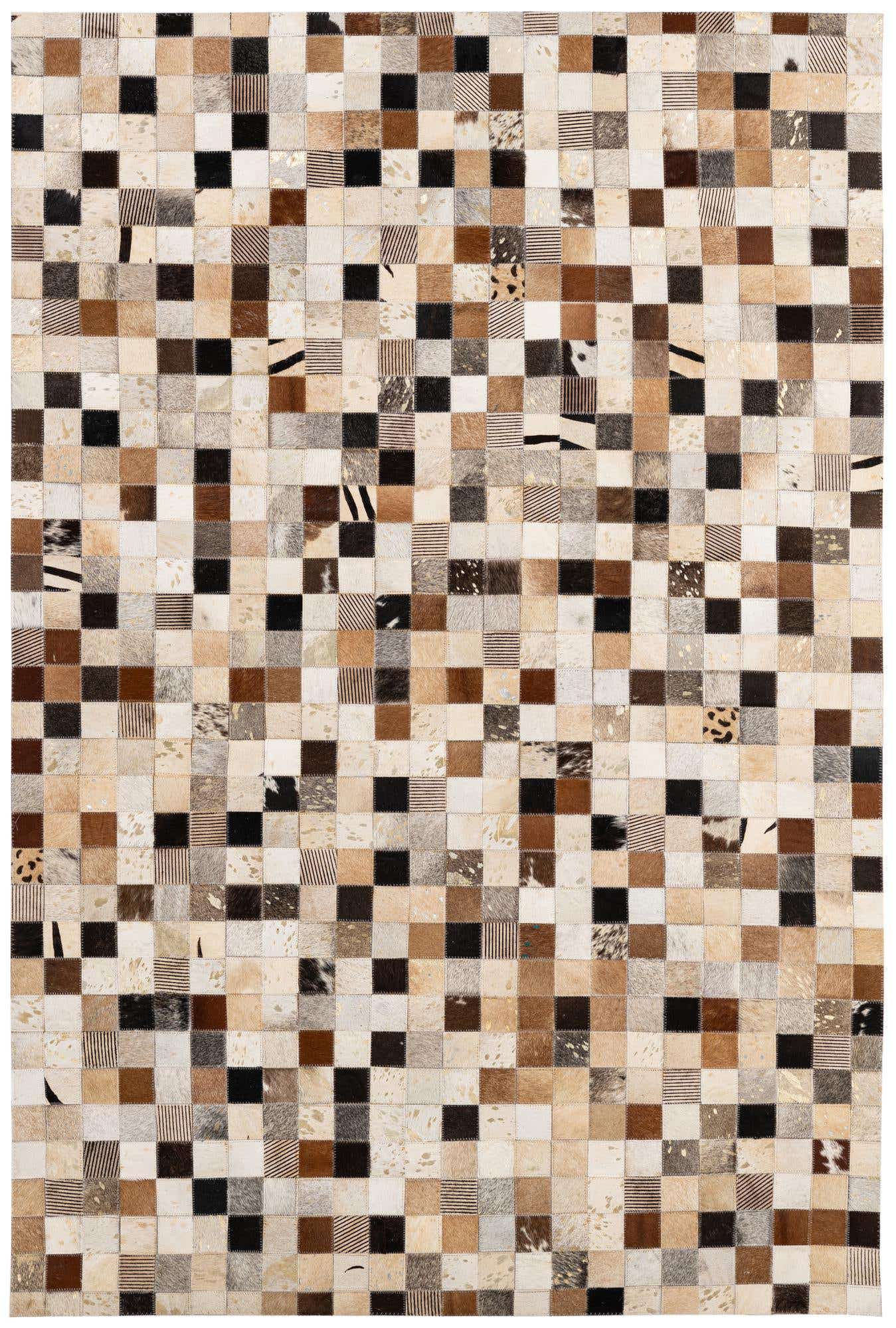 4' 1 x 5' 11 Cowhide - Patchwork Rug