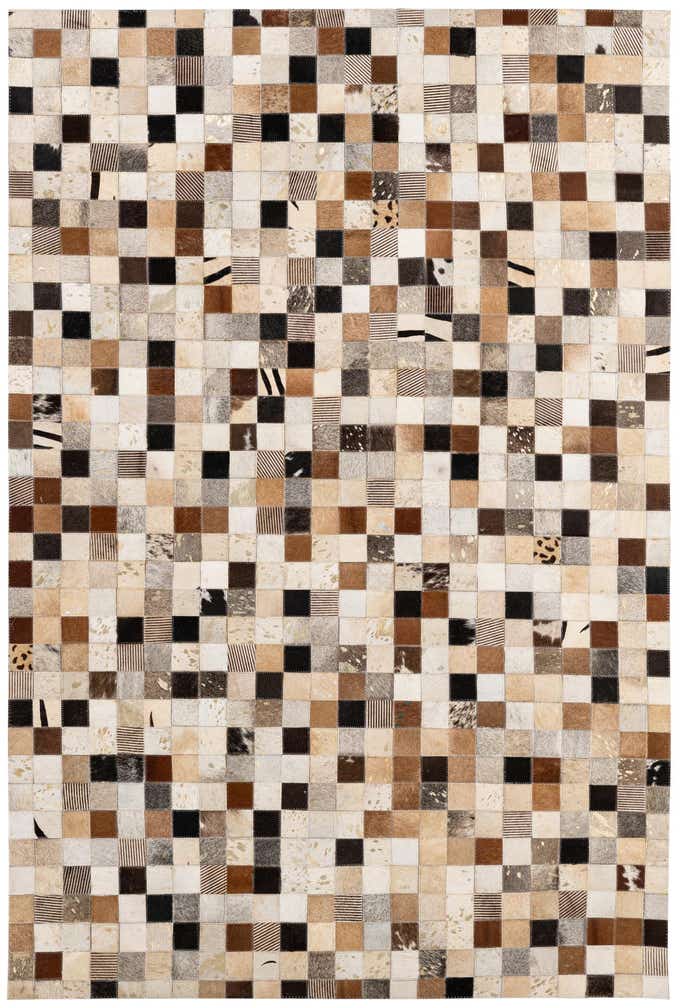 4' 1 x 5' 11 Cowhide - Patchwork Rug