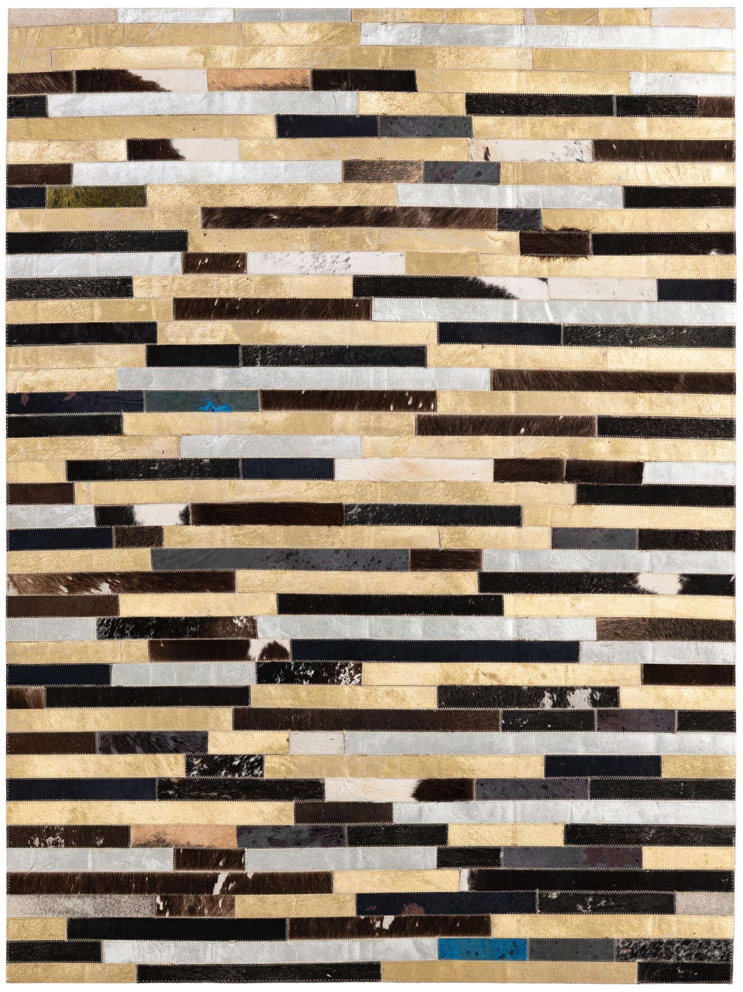 4' 1 x 5' 5 Cowhide - Patchwork Rug