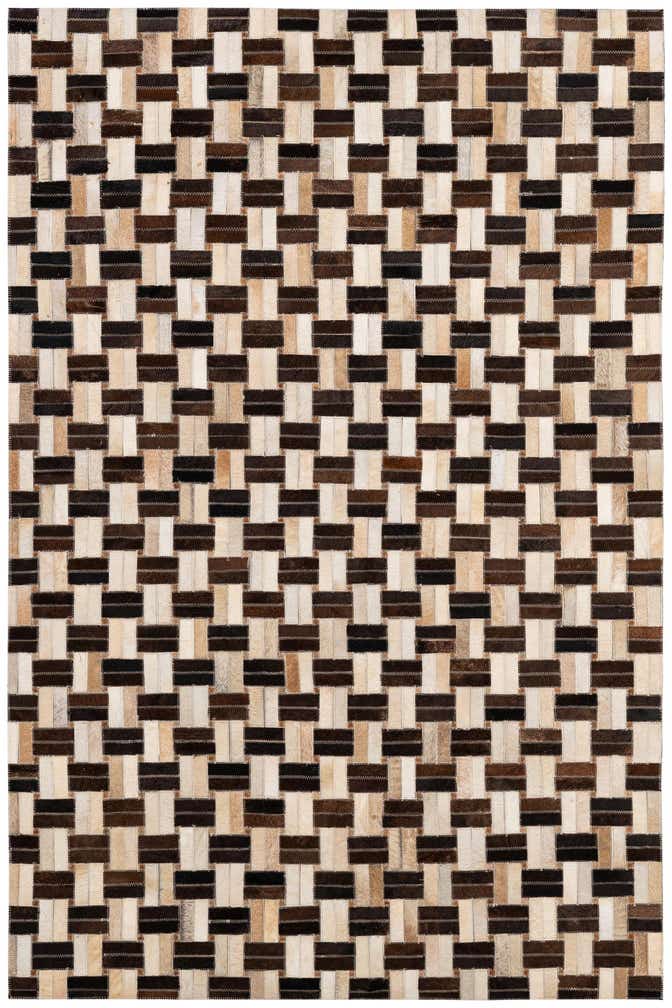 4' x 5' 10 Cowhide - Patchwork Rug