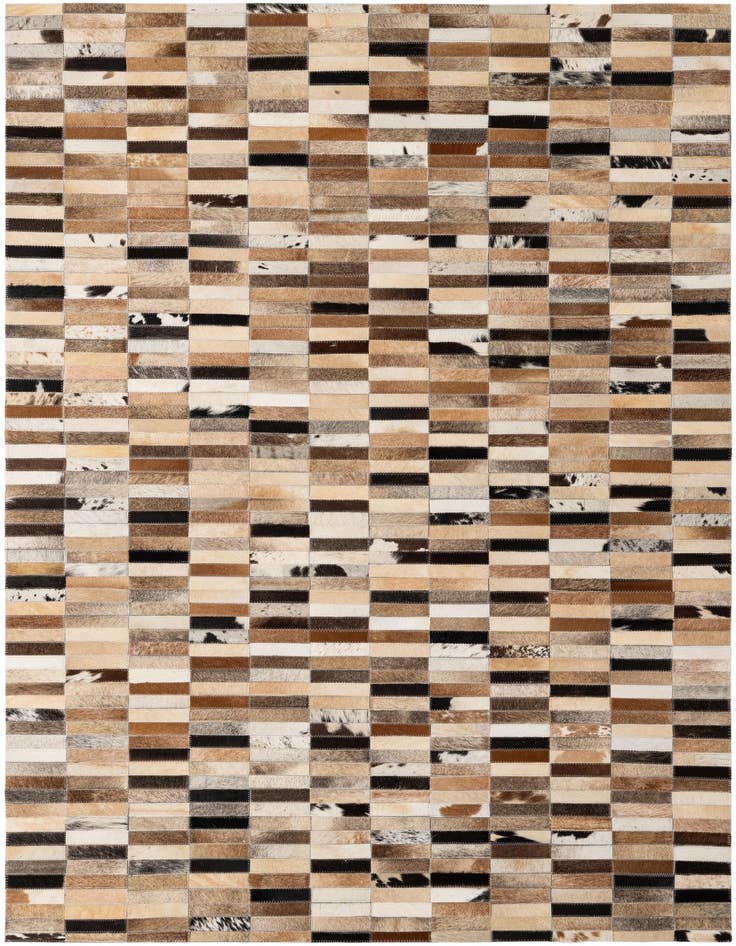 Detail image of 4' x 6' Cowhide - Patchwork Rug