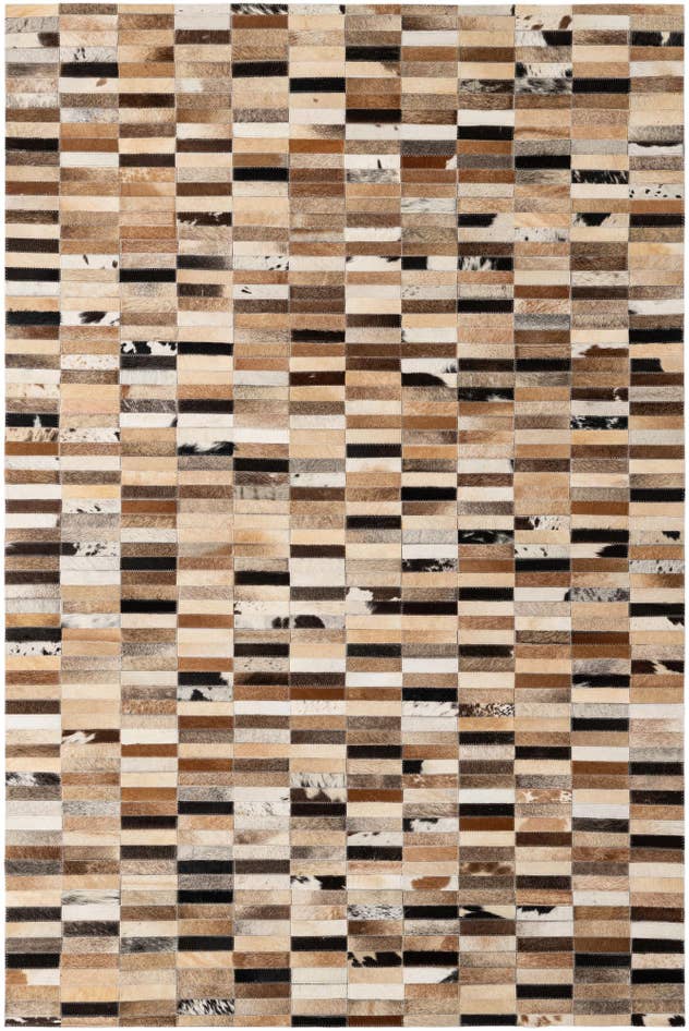 Detail image of 4' x 6' Cowhide - Patchwork Rug