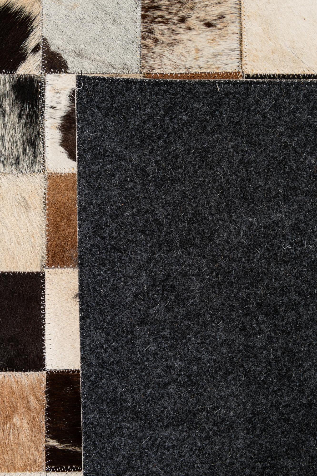 4' 1 x 6' Cowhide - Patchwork Rug